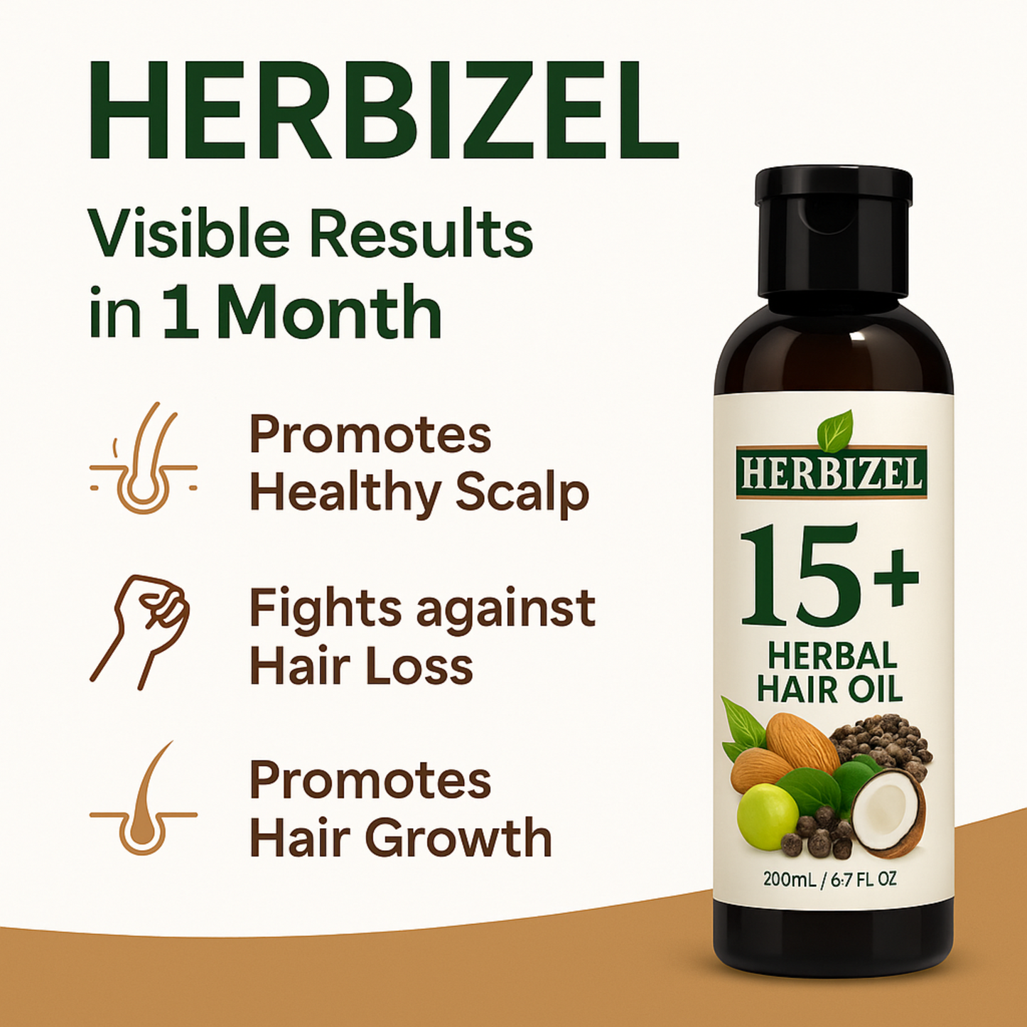 Herbizel Herbal Hair Oil (200 ml )