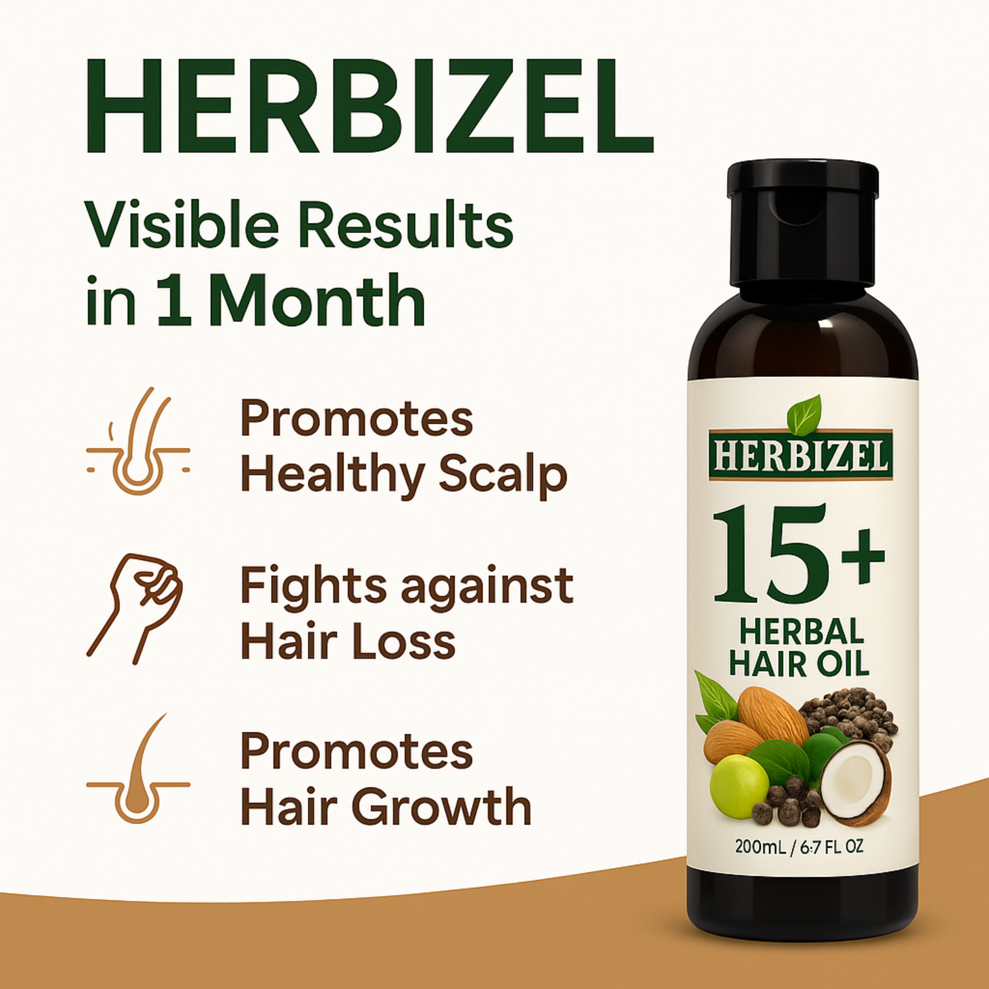 Herbizel Herbal Hair Oil (200 ml )
